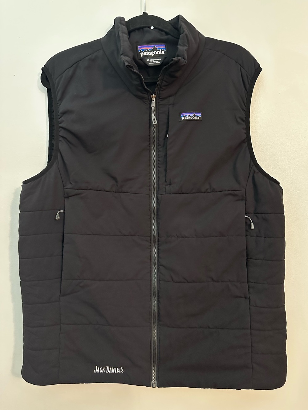 Patagonia Nano-Air Vest Black with Jack Daniel’s Logo Size XL